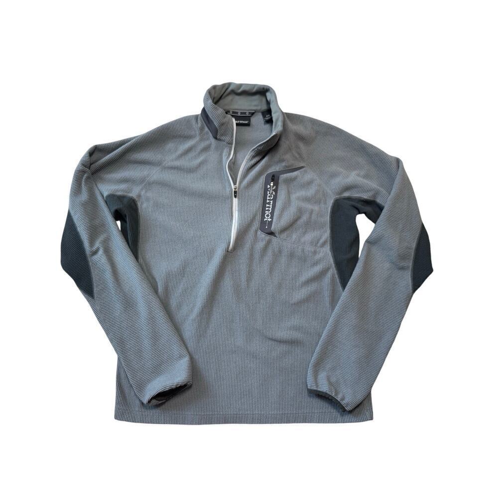 Marmot  Gray Fleece, size Medium, thumb holes; Chest Pocket; Soft Material